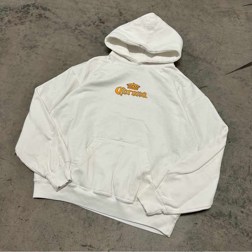 Vintage Corona Extra Beach Beer Hoodie Sweatshirt USA Made - Picture 2 of 13